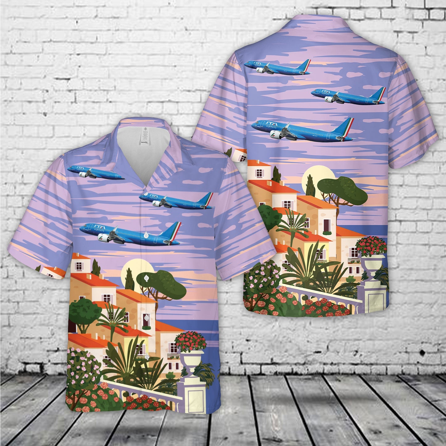 Italy ITA Airways Airbus A320neo Hawaiian Shirt