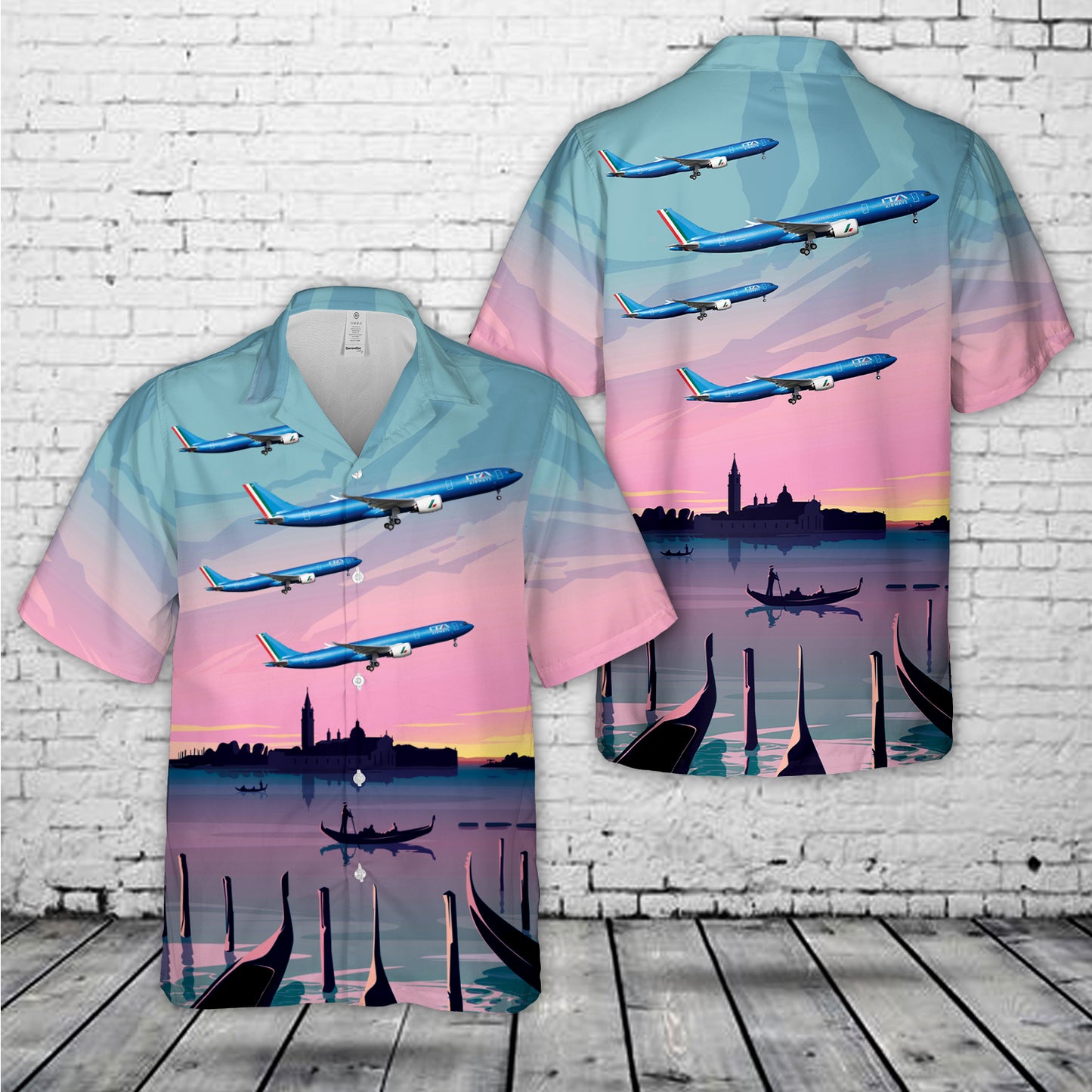 Italy ITA Airways Airbus A330-900neo Hawaiian Shirt