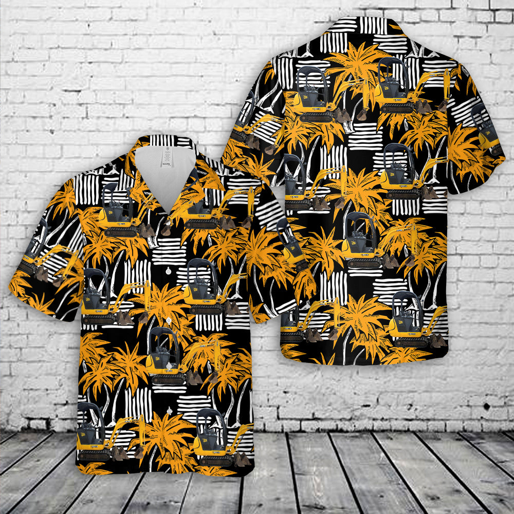 JCB 801.4 Excavator Hawaiian Shirt