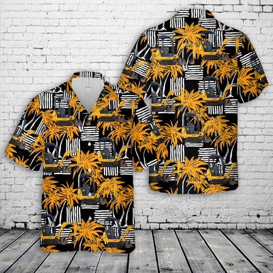 JCB 801.4 Excavator Hawaiian Shirt