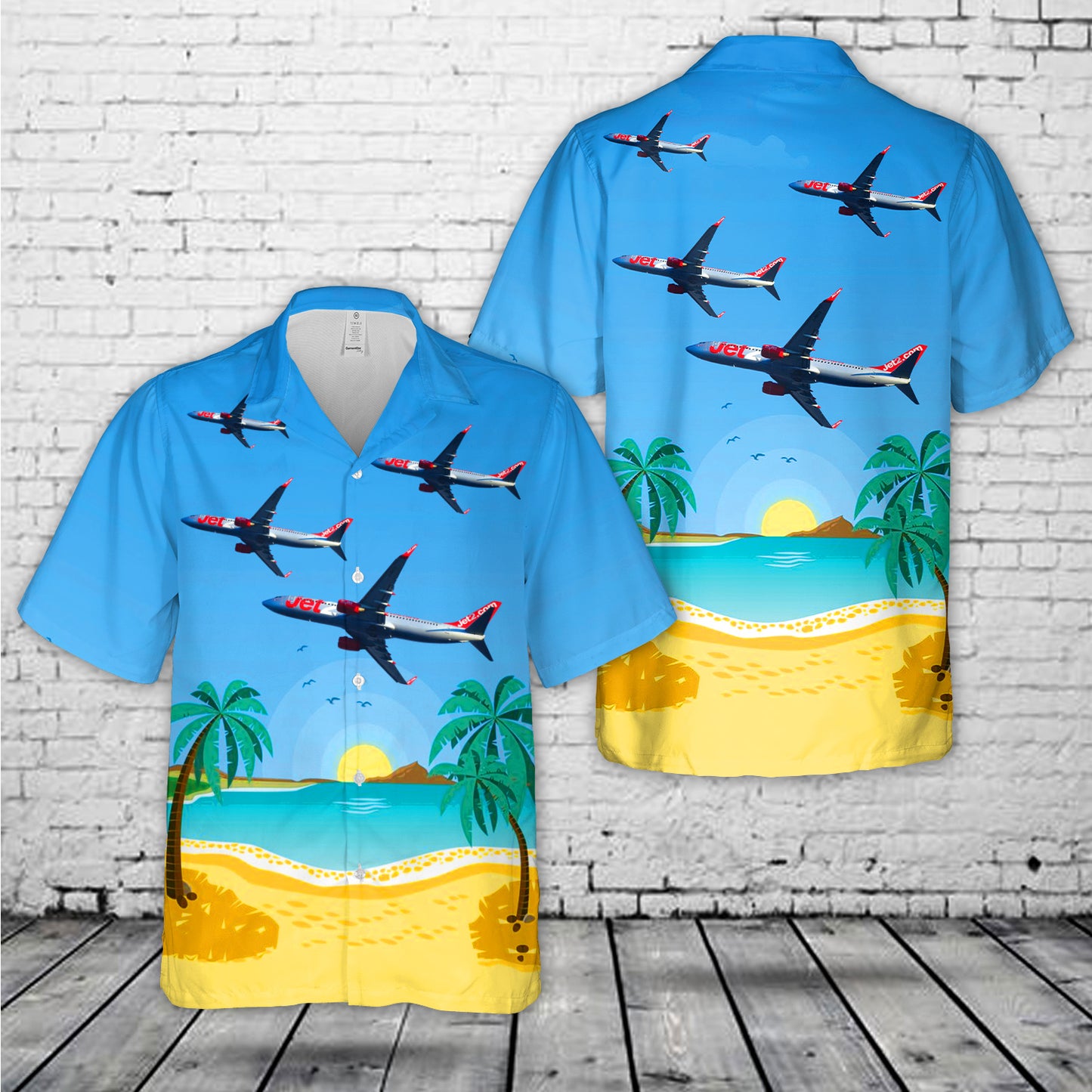 JET2 Boeing 737-800 Hawaiian Shirt