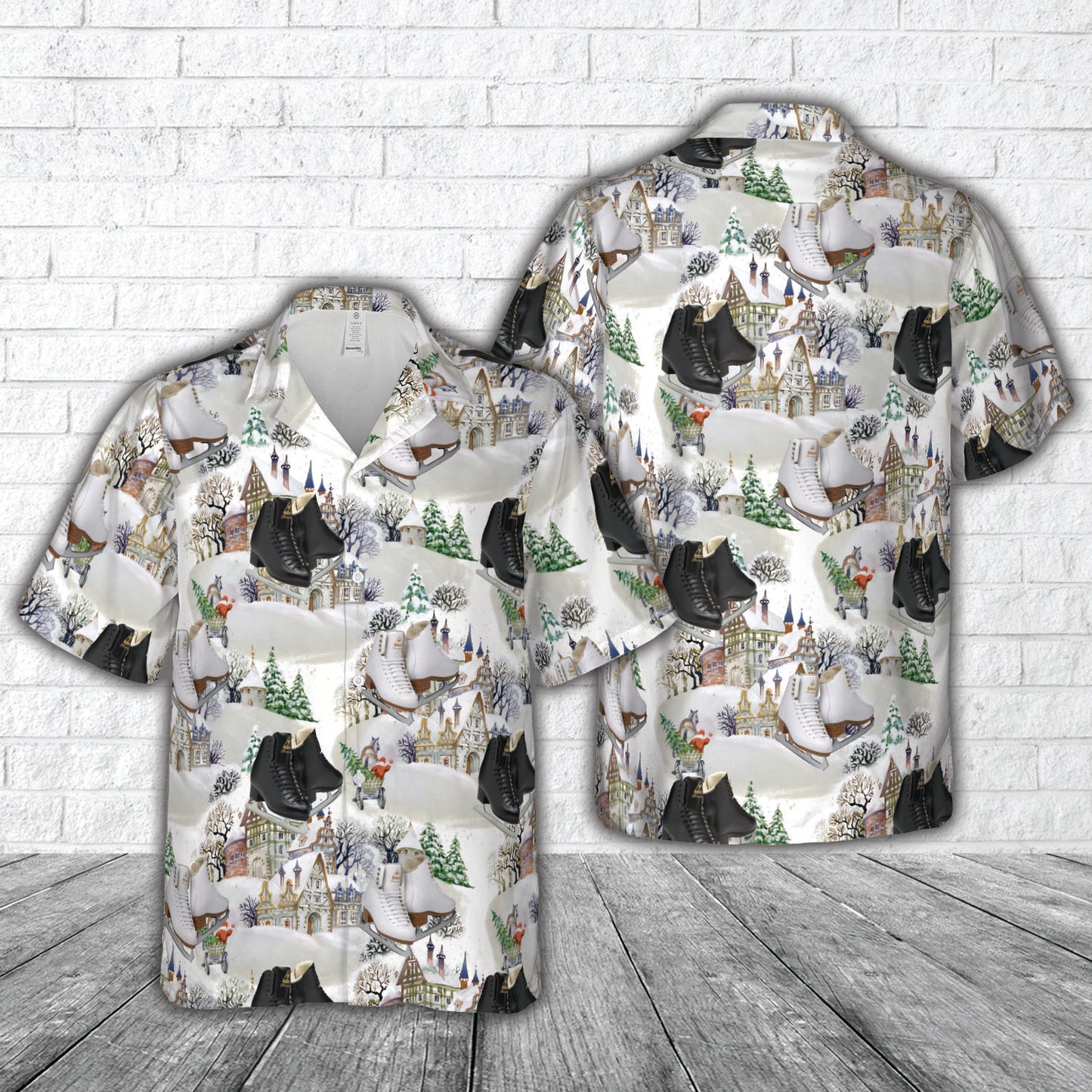 Jackson Ultima Freestyle Series Ice Skates Christmas Hawaiian Shirt