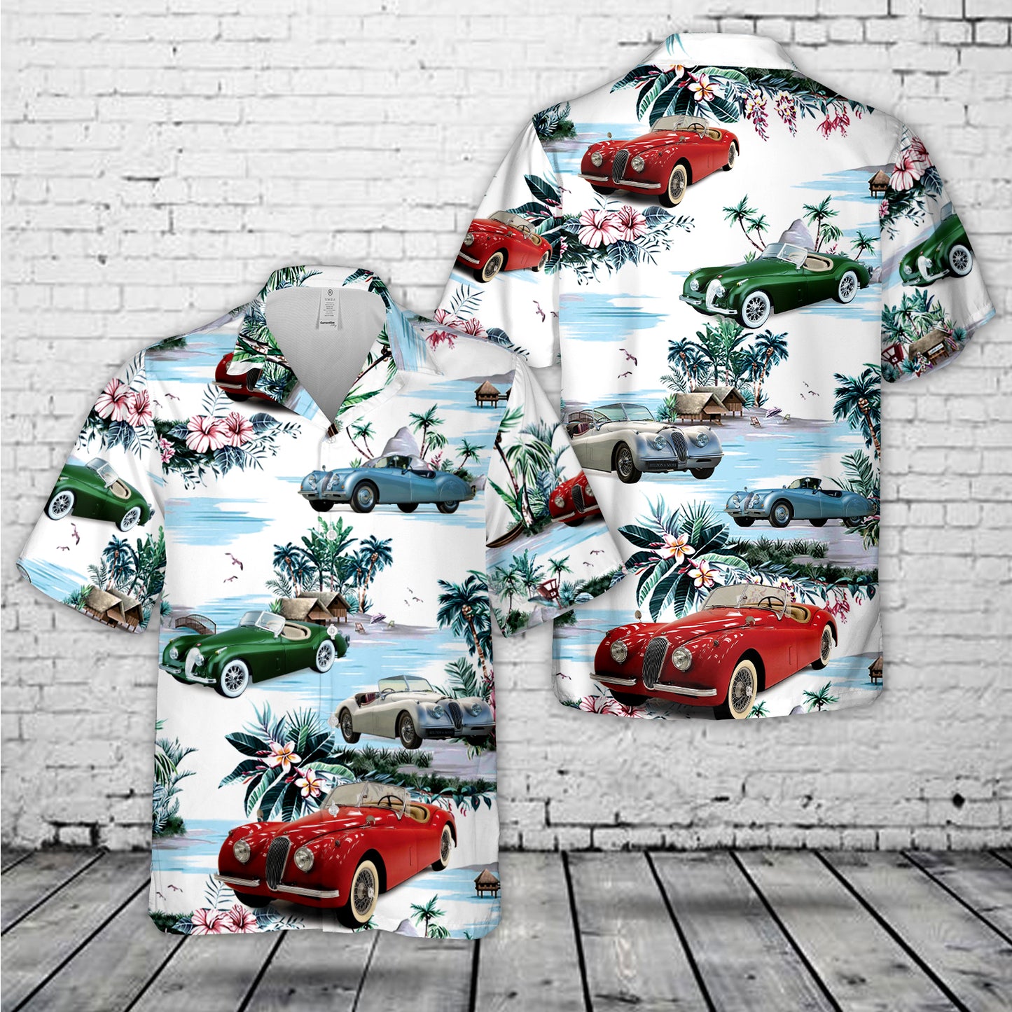 Jaguar XK 120 Hawaiian Shirt