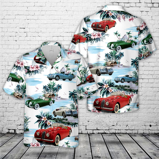 Jaguar XK 120 Hawaiian Shirt