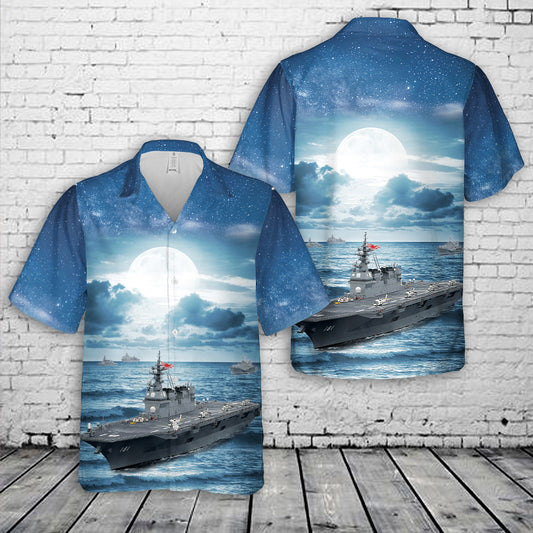 Japan Maritime Self-Defense Force (JMSDF) JS Hyūga (DDH-181) Hawaiian Shirt