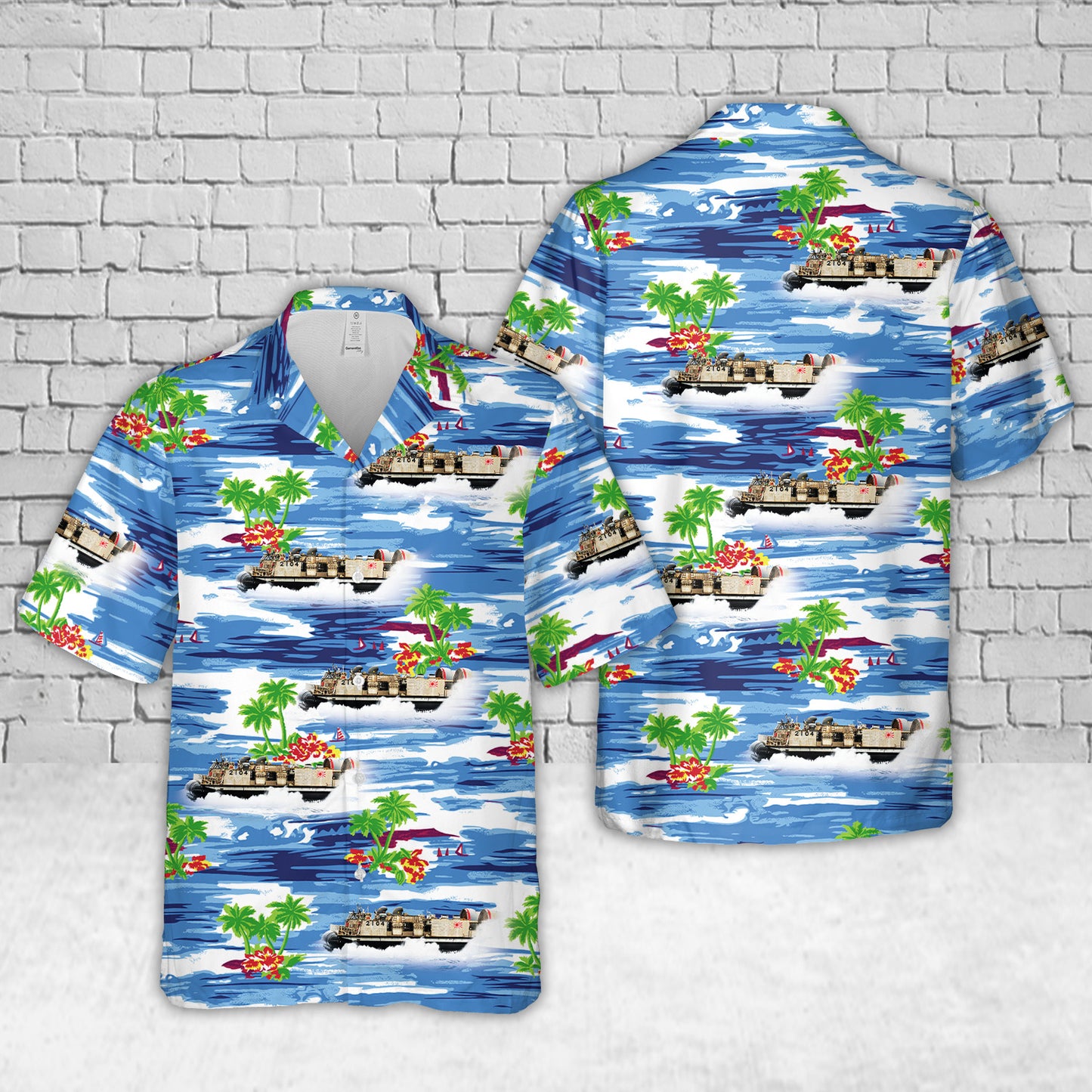 Japanese Maritime Self-Defense Force Landing Craft, Air Cushioned (LCAC) 2104 Hawaiian Shirt