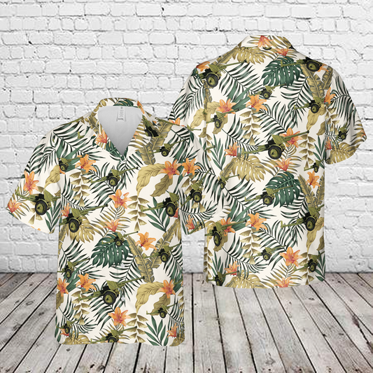 Japanese Type 90 75mm Field Gun Hawaiian Shirt