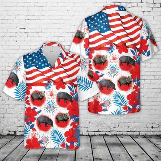 Javelina, 4th Of July Hawaiian Shirt