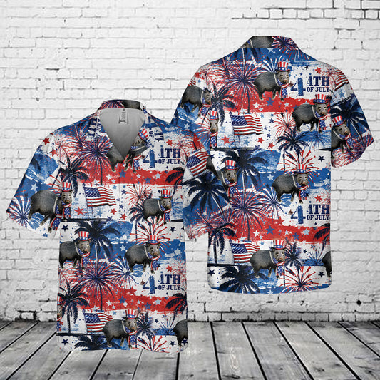 Javelina, 4th Of July Pocket Hawaiian Shirt