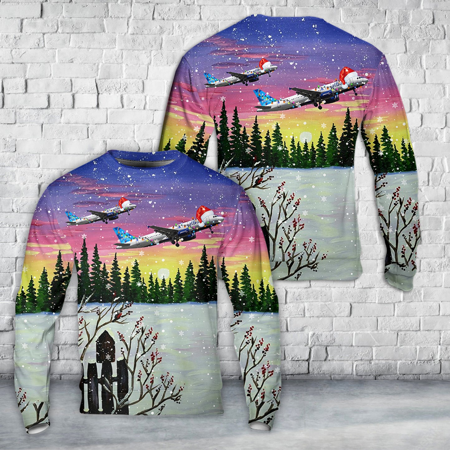 JetBlue Airways Airbus A320-232 Christmas Sweater