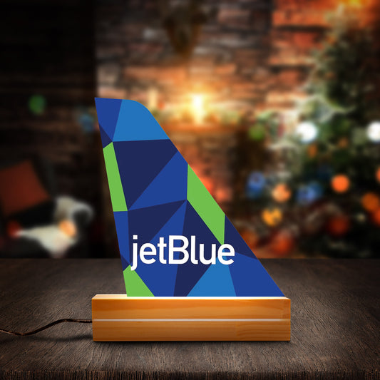JetBlue Prism Tail Custom Shape Photo Night Light