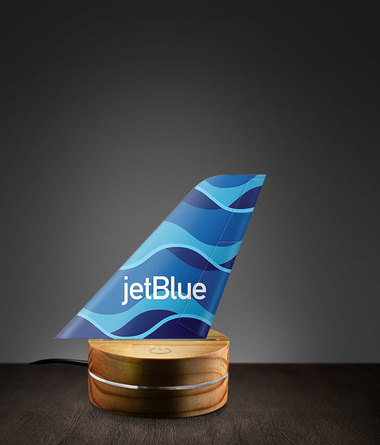 JetBlue Tail Custom Shape Photo Night Light