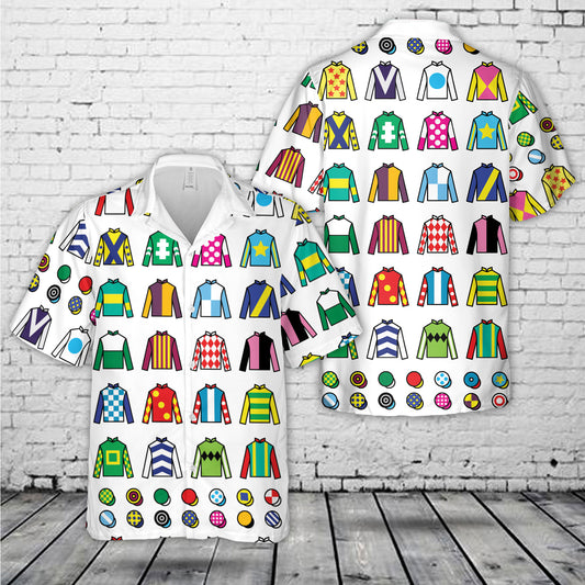 Jockey silks Horse racing Hawaiian Shirt