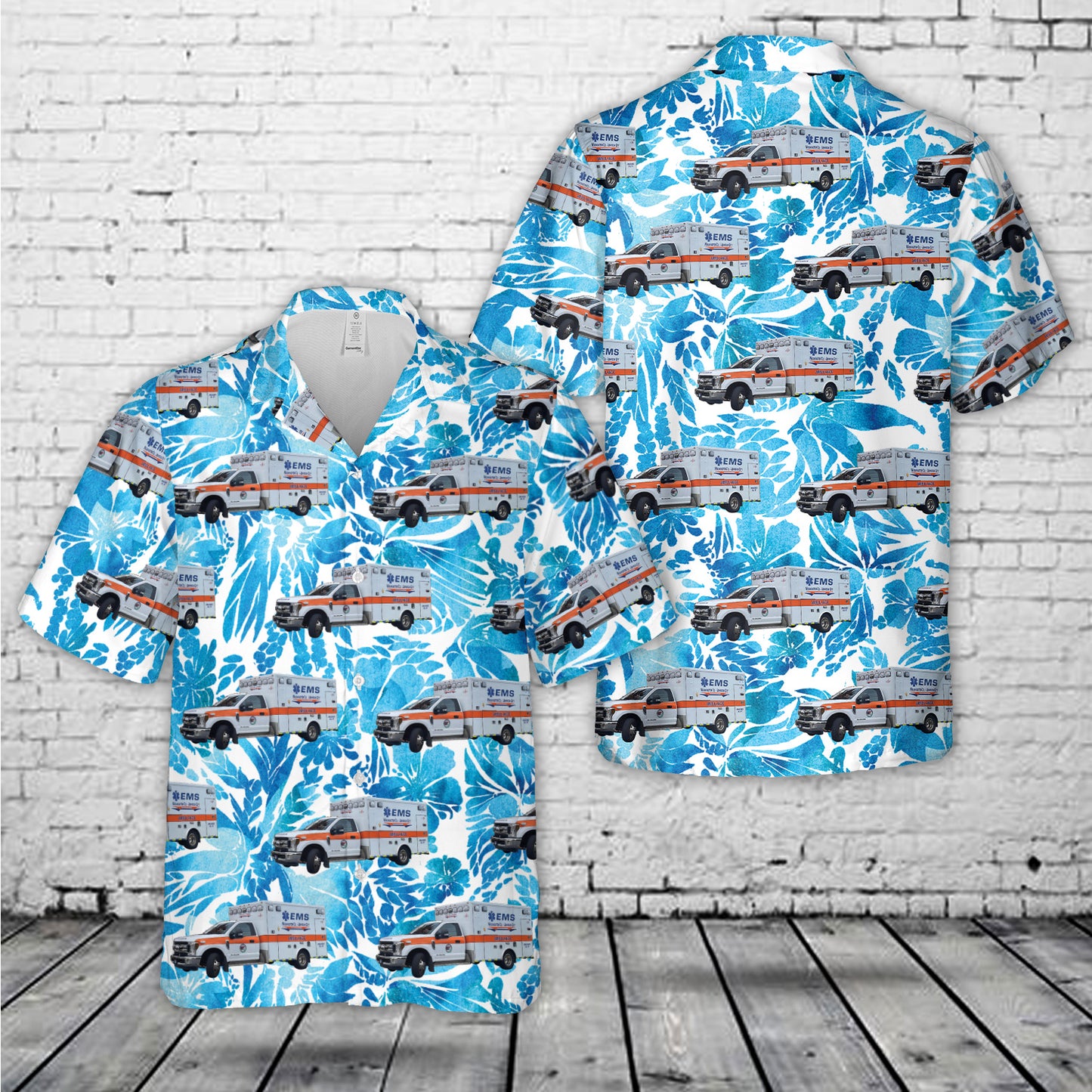 Johnson City, Tennessee, Washington County / Johnson City EMS Hawaiian Shirt