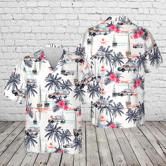 Johnson City, Tennessee, Washington County / Johnson City EMS Hawaiian Shirt