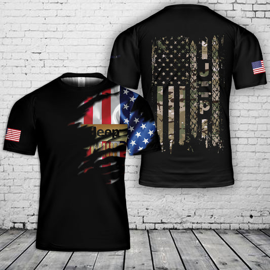 Jp Flag Camo 3D T-shirt