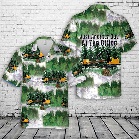 Just Another Day At The Office Log Loader Hawaiian Shirt
