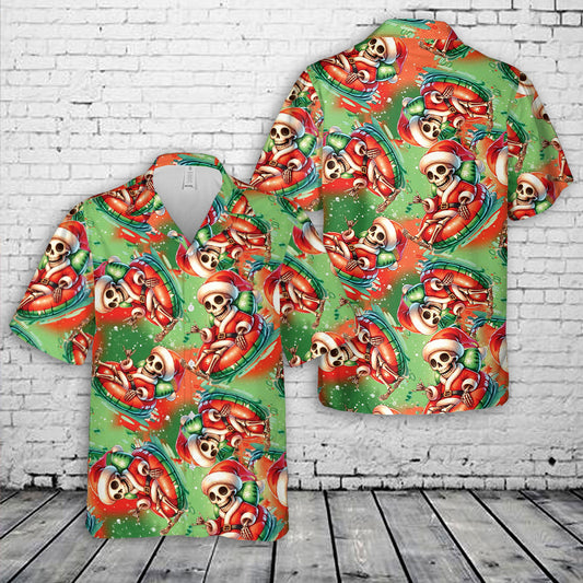 Just Chillin Christmas in July Hawaiian Shirt