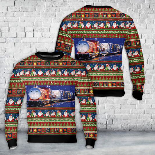 KCS Holiday Express train AOP Ugly Christmas Sweater