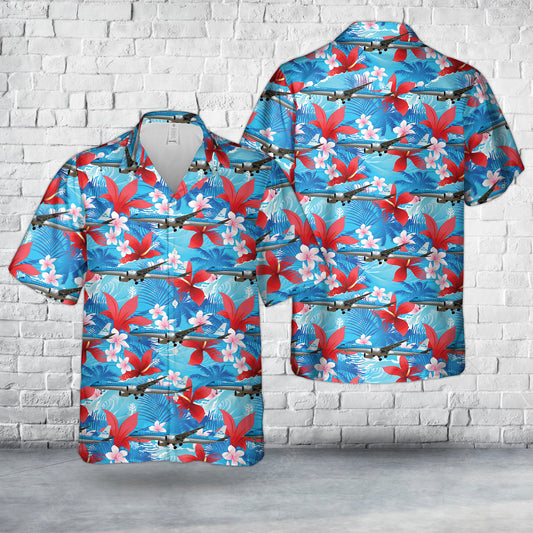 KLM Cityhopper Embraer E195-E2 (ERJ 190-400 STD) Hawaiian Shirt