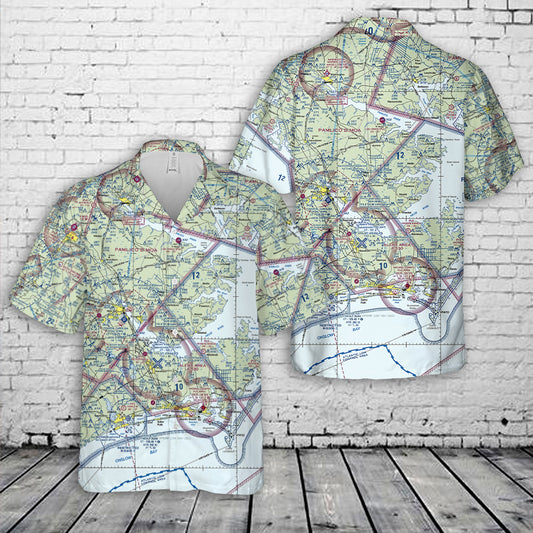 KMRH Beaufort Morehead City North Carolina VFR Hawaiian Shirt