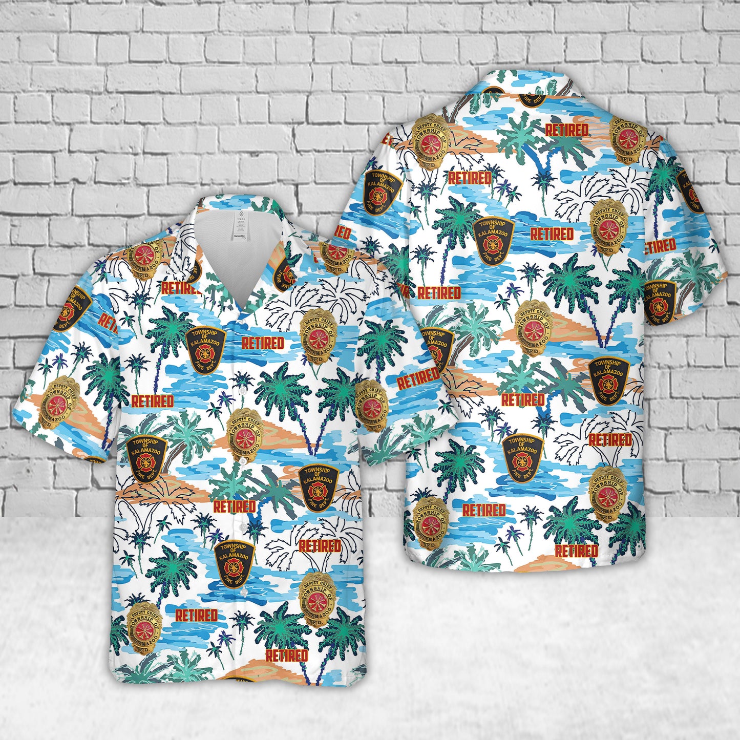 Kalamazoo, Michigan, Kalamazoo Twp Fire Department Hawaiian Shirt