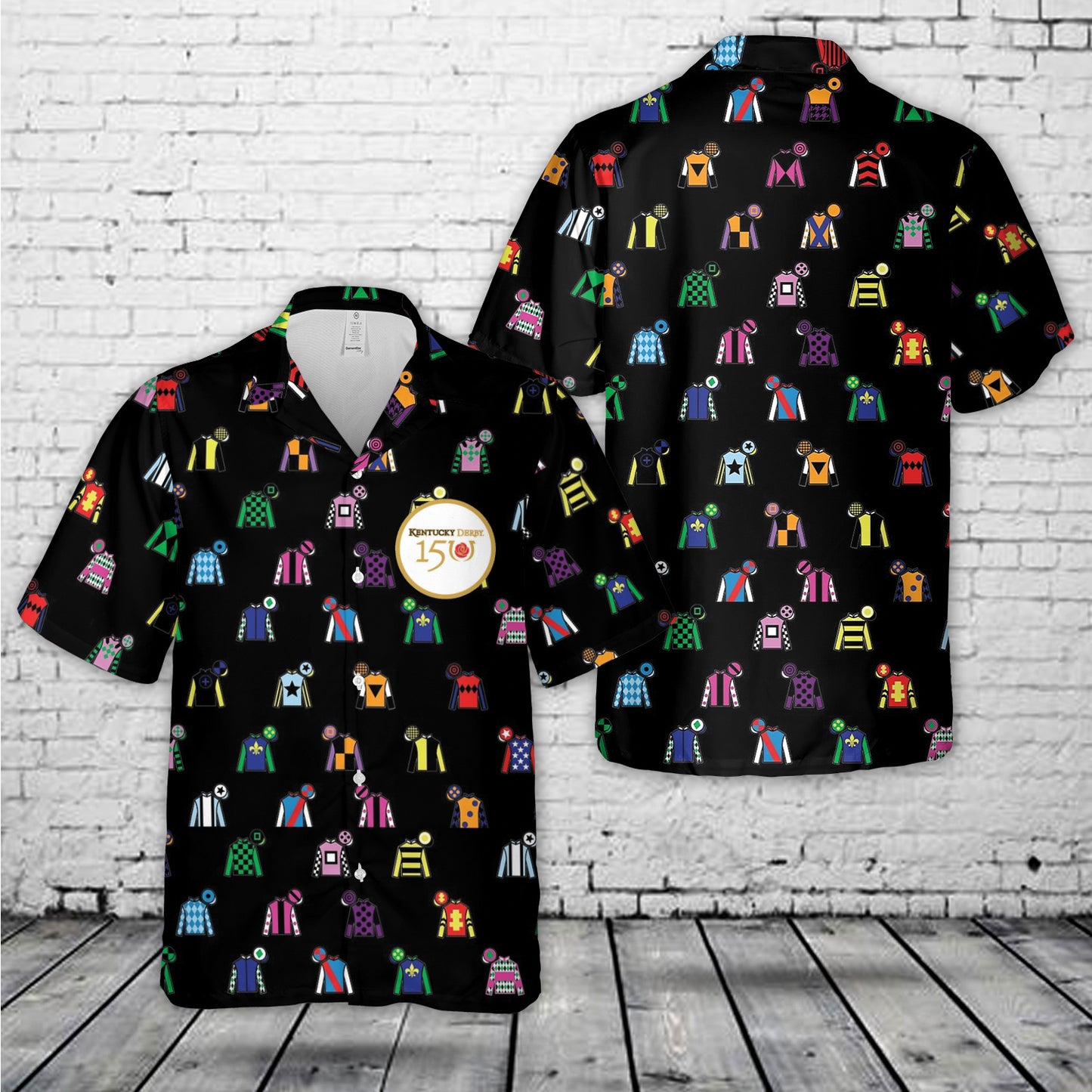 Kentucky Derby 150 Jockey Silks Hawaiian Shirt