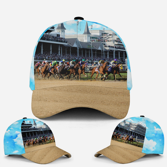 Kentucky Derby Horse Racing Baseball Cap