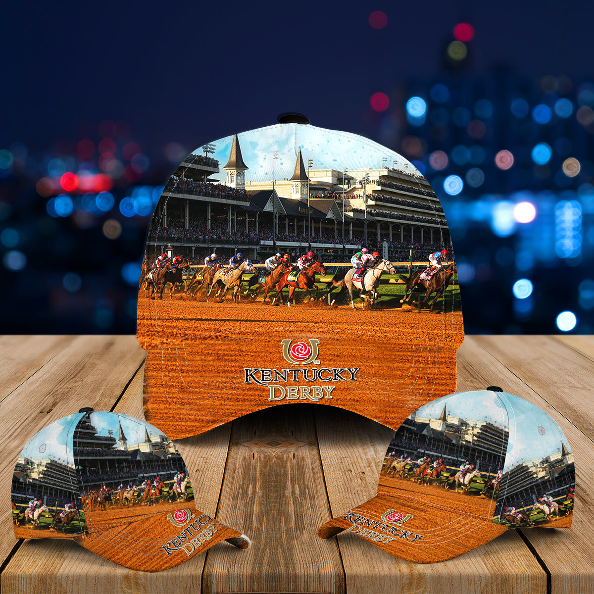 Kentucky Derby Horse Racing Baseball Cap