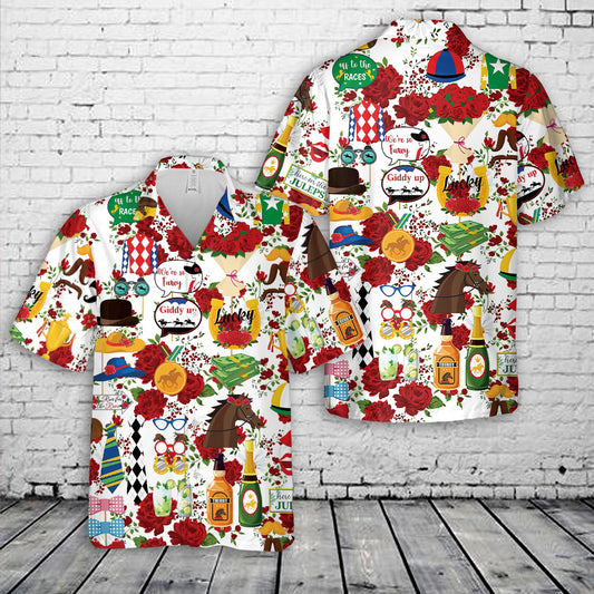 Kentucky Derby Horse Racing Hawaiian Shirt
