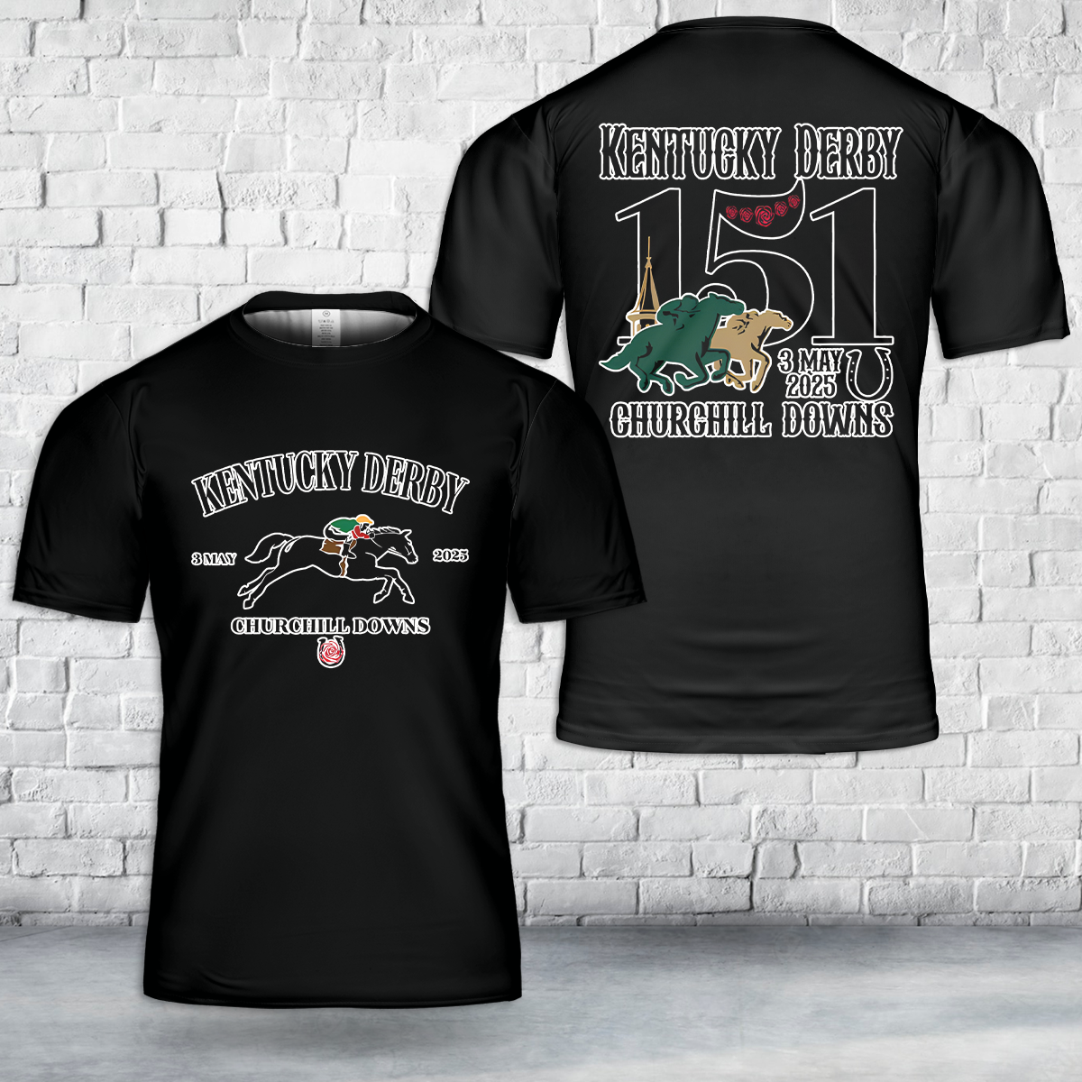 Kentucky Derby Race Horse Racing 2025 T-Shirt 3D