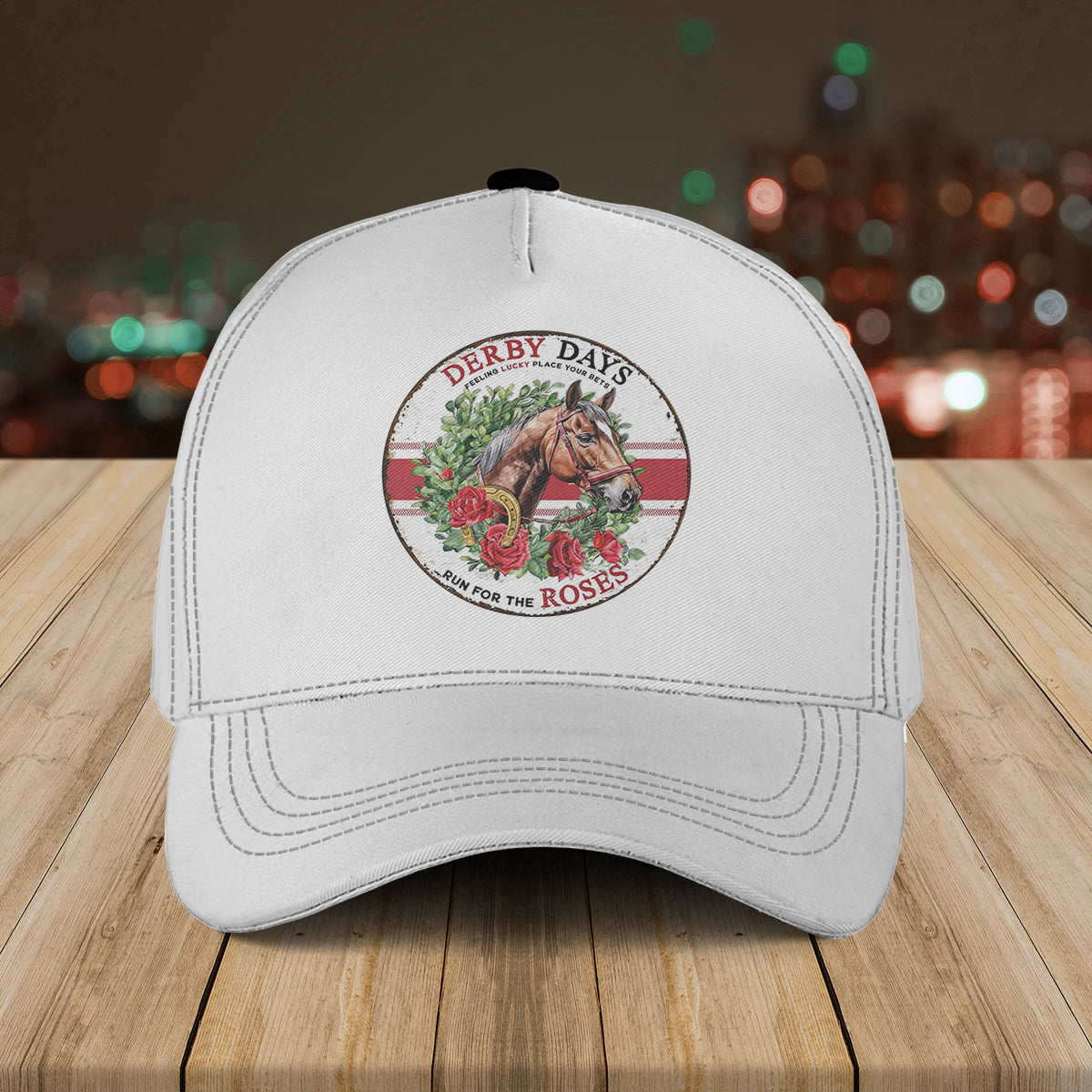 Kentucky Derby Run for the Roses Baseball Cap