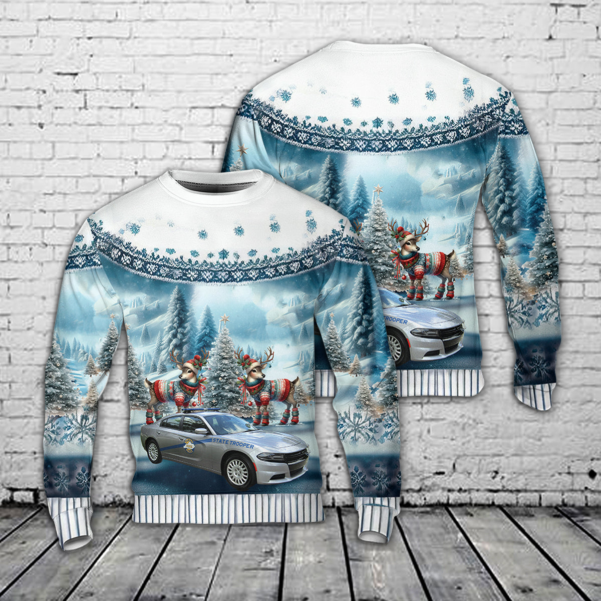 Kentucky State Police AOP Christmas Ugly Sweater
