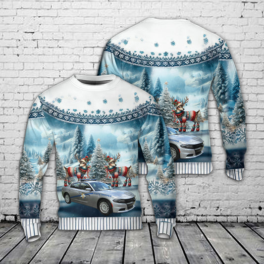 Kentucky State Police AOP Christmas Ugly Sweater