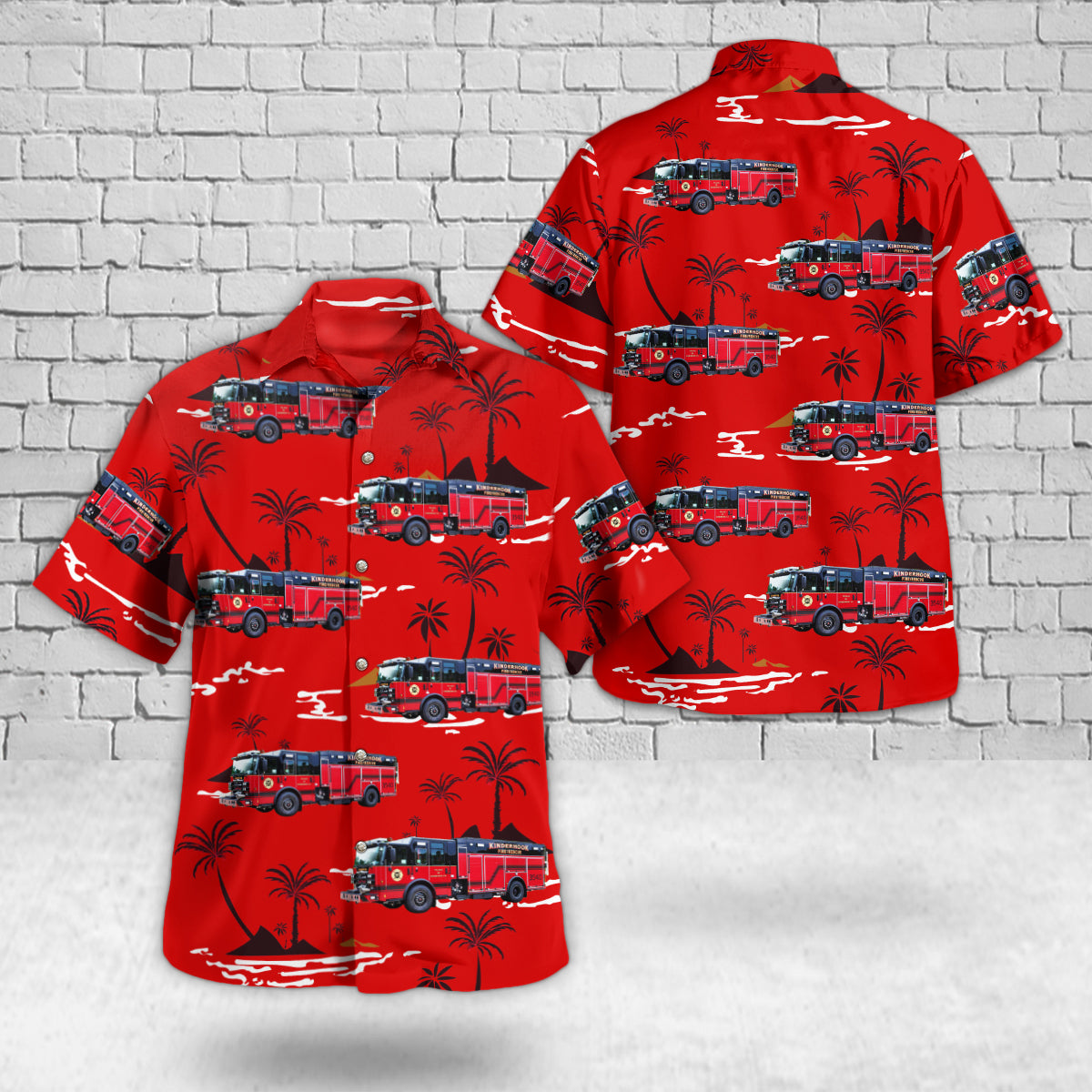 Kinderhook, New York, Kinderhook Fire Company Hawaiian Shirt