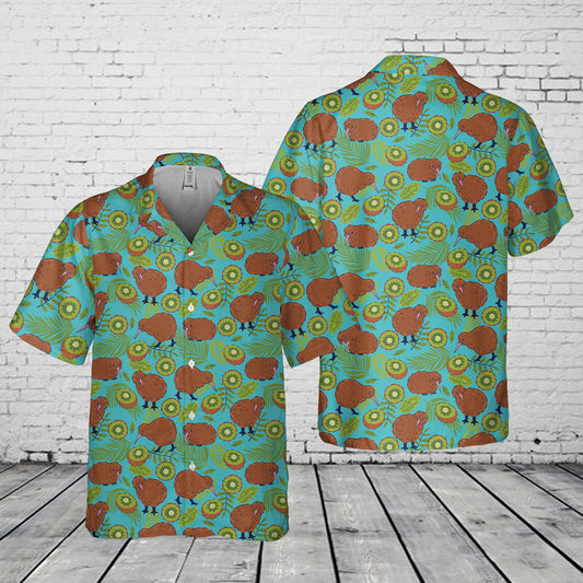 Kiwi bird Tropical Pocket Hawaiian Shirt