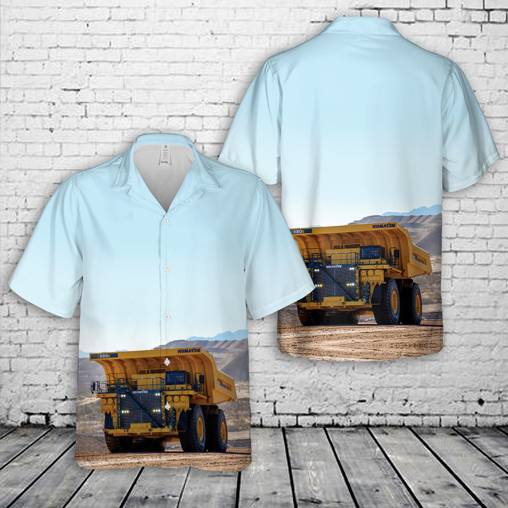Komatsu 980E 4 mining dump truck Hawaiian Shirt