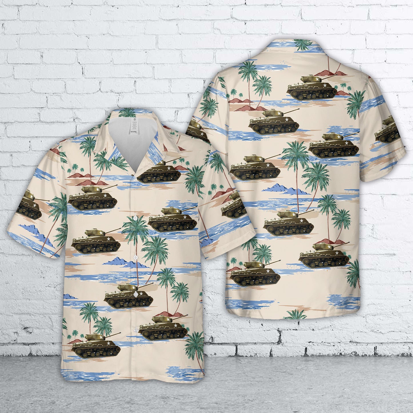 Korean War Veteran M4A3(76)W HVSS Fort Jackson, South Carolina, USA Hawaiian Shirt