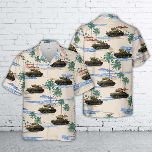 Korean War Veteran M4A3(76)W HVSS Fort Jackson, South Carolina, USA Hawaiian Shirt