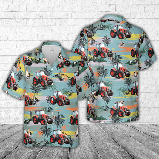 Kubota M7171 Premium Tractor Hawaiian Shirt