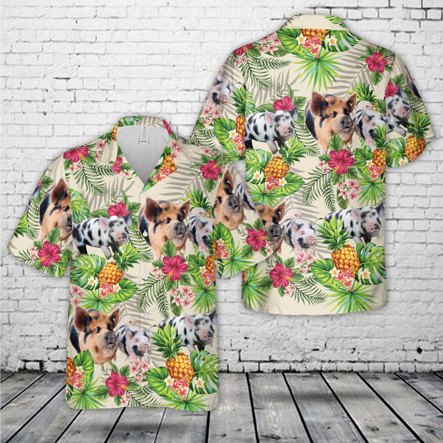 Kunekune Pigs Hawaiian Shirt