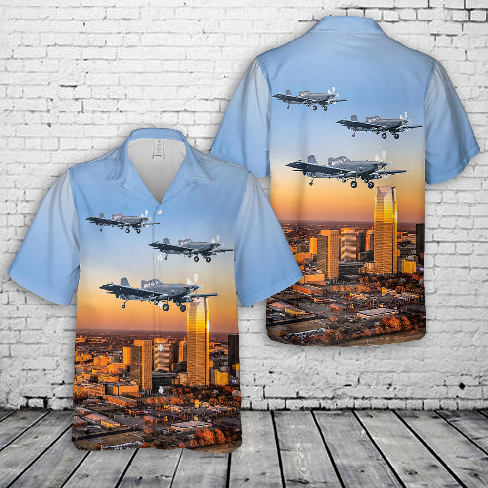 L3Harris' Sky Warden Oklahoma City Hawaiian Shirt