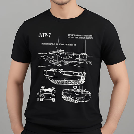 LVTP-7 Assault Amphibious Vehicle Classic Unisex T-Shirt Gildan 5000 (Made In US) DLTT0508PT04