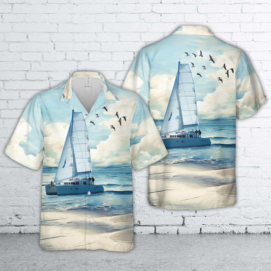 Lagoon Catamaran L400 Hawaiian Shirt