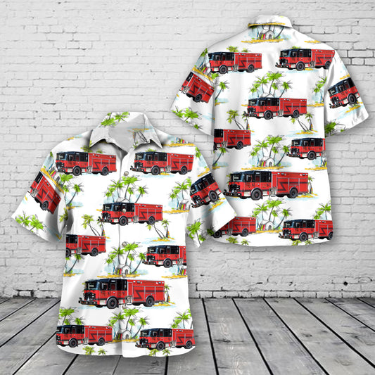Lake In The Hills, Illinois, Algonquin-Lake in the Hills Fire Protection District Engine 142 Hawaiian Shirt