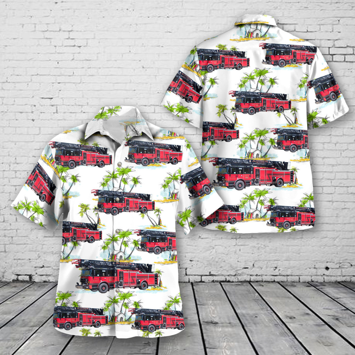 Lake In The Hills, Illinois, Algonquin-Lake in the Hills Fire Protection District Hawaiian Shirt