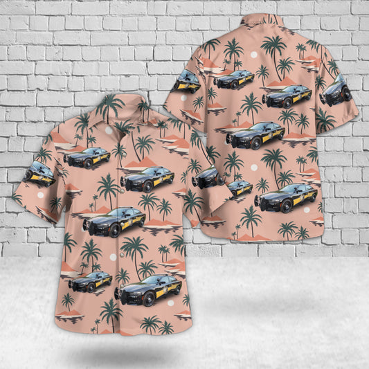 Lapeer, Michigan, Lapeer County Sheriff Vehicles Hawaiian Shirt