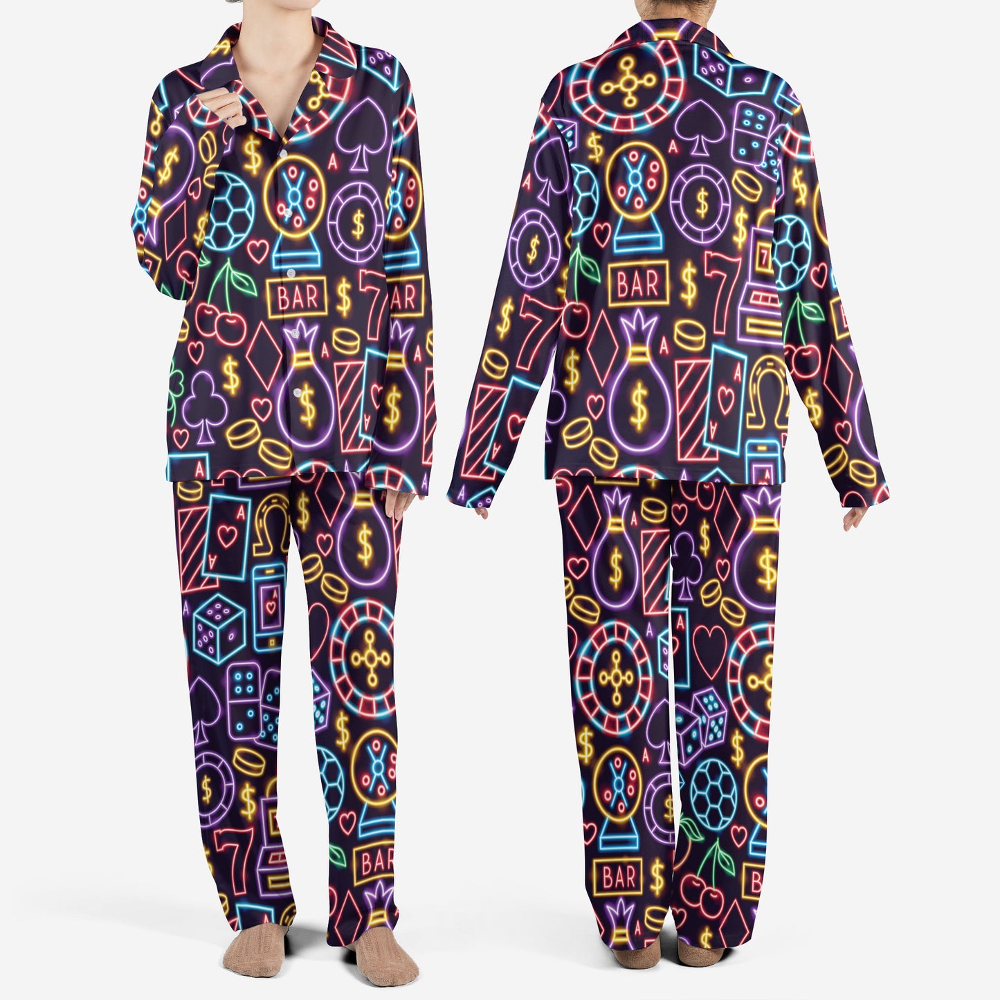 Las Vegas Gambling Lucky AOP Pajamas Set