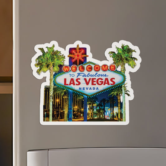 Las Vegas Sign Custom Shape Magnet