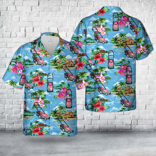 Lawn Mower Cobra GTRM38P Limited Edition Electric Lawnmower Hawaiian Shirt